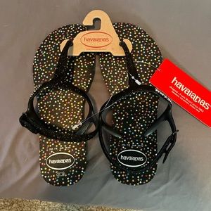 Havaianas T-Strap Rubber Star Sandals -Size 7/8